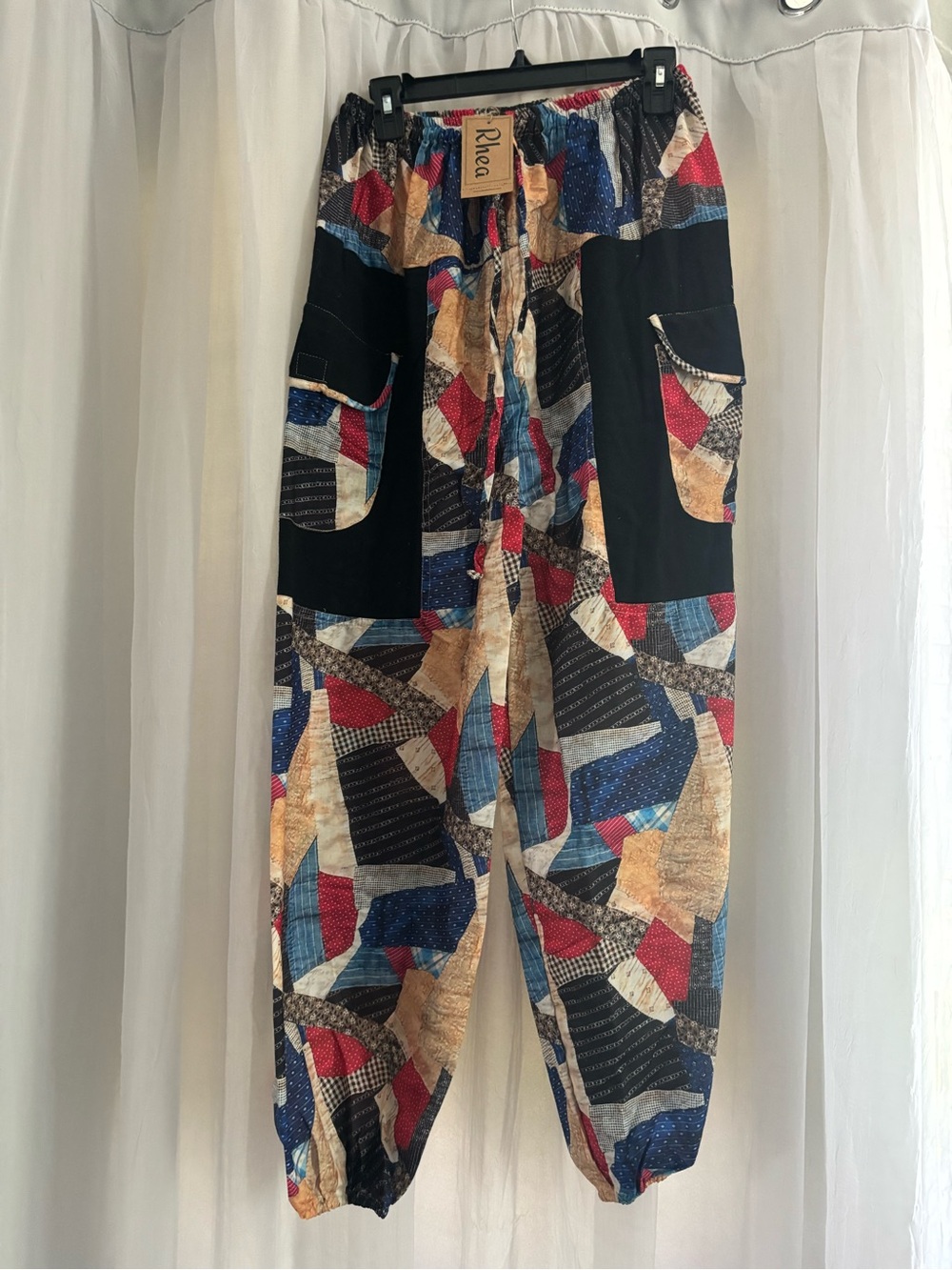 Rhea Harem Jogger Patchwork Pants